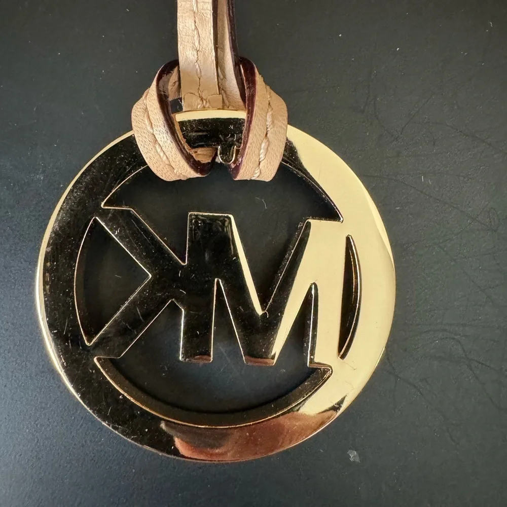 Michael Kors Medallion With Beige Leather Strap Bag‎ Accessory
